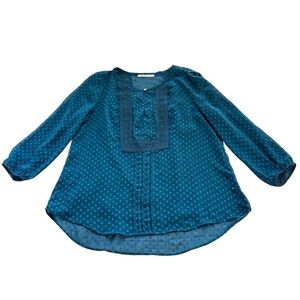 Daniel Rainn Blue Dot Blouse